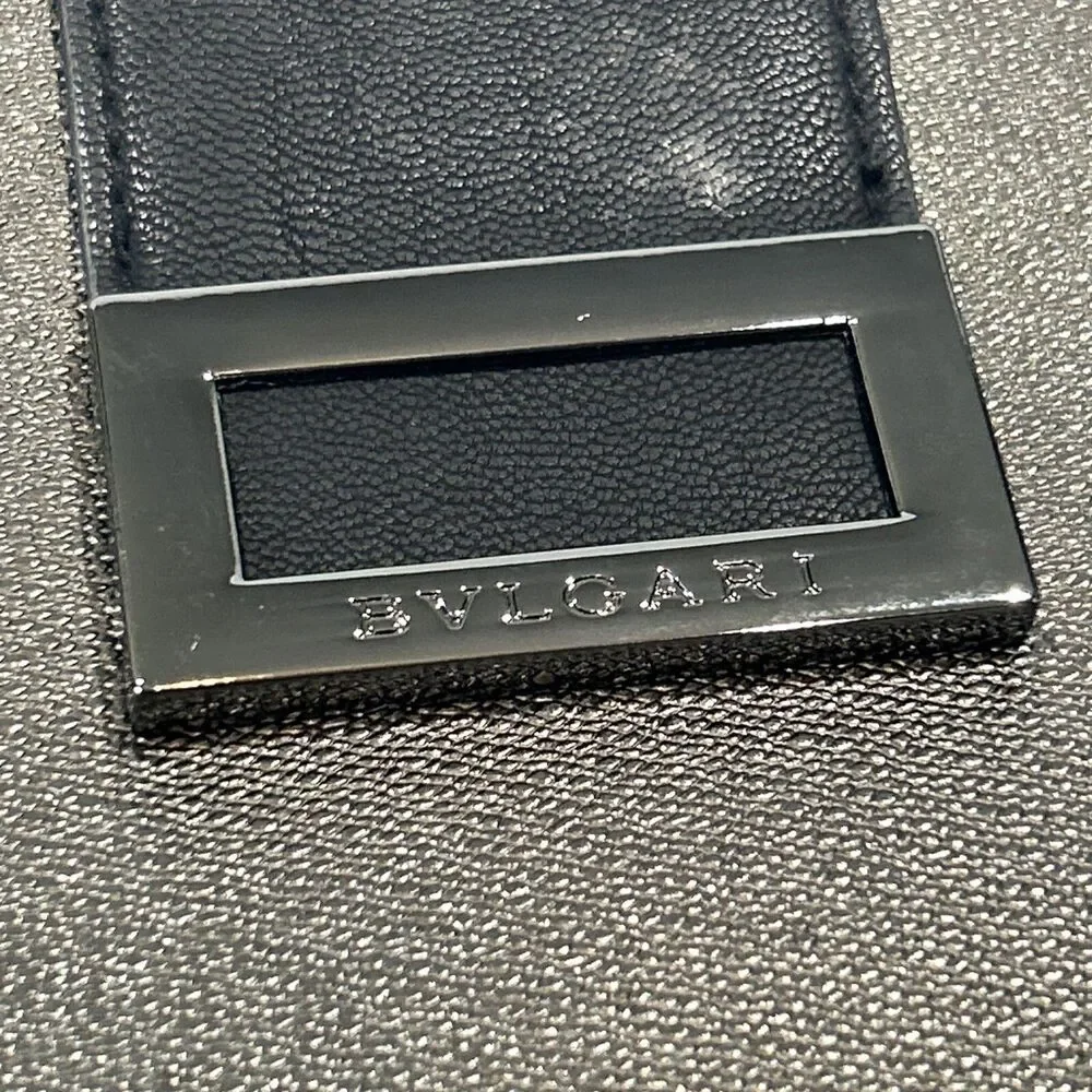 BVLGARI Zip Close  Makeup Bag Travel Toiletries Silver Gray Sparkle